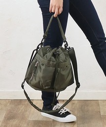 MAGASIN DE MODE Brew（マガジンデモードブリュー）の「【MAGASIN DE MODE Brew】e.e.p.ダブルポケットドロストショルダー SNBD（ショルダーバッグ）」