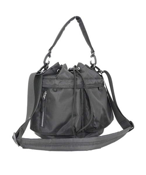 MAGASIN DE MODE Brew(マガジンデモードブリュー)の「【MAGASIN DE MODE Brew】e.e.p.ダブルポケットドロストショルダー SNBD(ショルダーバッグ・レディース・マスタード/ブラック/カーキ/グレー・FREE)」の5枚目の写真