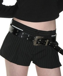 MUSINSA | CRANK Lace Pleated Micro Pants_Black