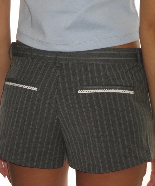 ★CRANK★LACE PLEATS MICRO PANTS_BLACK★正規品/韓国直送料込 MUSINSA公式 | CRANK Lace Pleated Micro Pants_Black