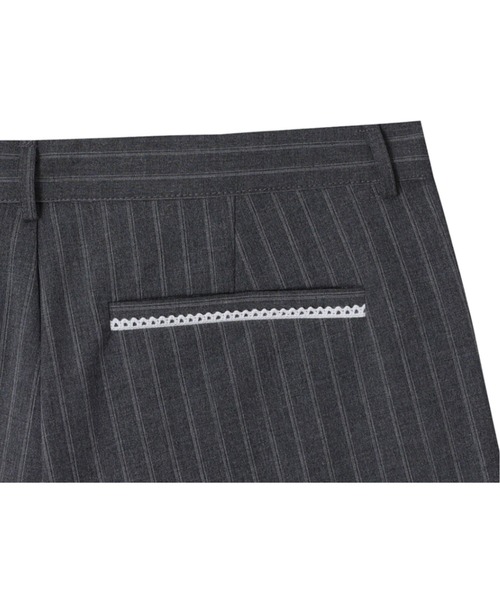 CRANK】LACE PLEATS MICRO PANTS / 【クランク】レースプリーツ
