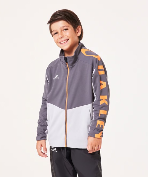 OAKLEY(オークリー)の「オークリー Ytr Tech Jersey Jacket 8.0 / JACKET ジャケット/ジャージ /キッズ・ユース /OAKLEY(ブルゾン・キッズ・グレー/ブラック・S/XS/M/L)」の2枚目の写真