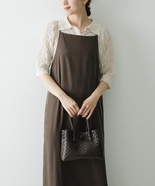 URBAN RESEARCH(アーバンリサーチ)の「new basic リネン混ワッシャーシャツカラーニット(ニット/セーター・レディース・イエロー/ベージュ系その他/グレー系その他・FREE)」の15枚目の写真