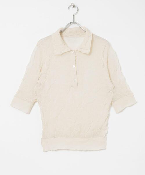 URBAN RESEARCH(アーバンリサーチ)の「new basic リネン混ワッシャーシャツカラーニット(ニット/セーター・レディース・イエロー/ベージュ系その他/グレー系その他・FREE)」の21枚目の写真