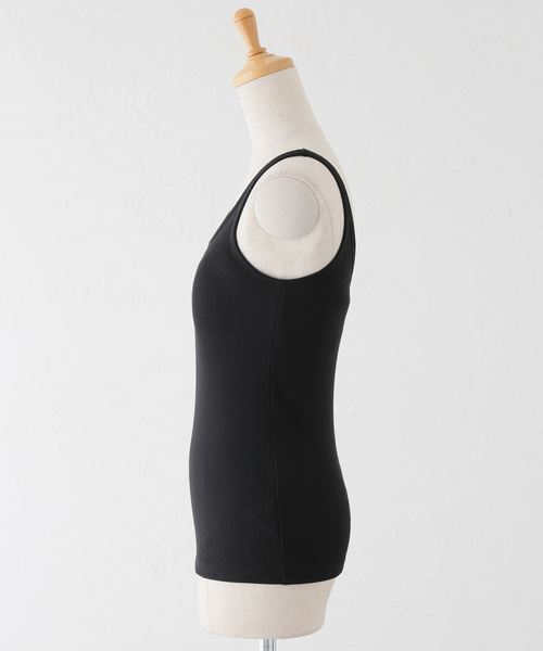 Spick & Span（スピックアンドスパン）の「《追加》カップ付きキャミソール 2（インナーウェア/肌着・レディース・チャコールグレー/アイボリー/ブラック/ベージュ・38/36/34）」の8枚目の写真