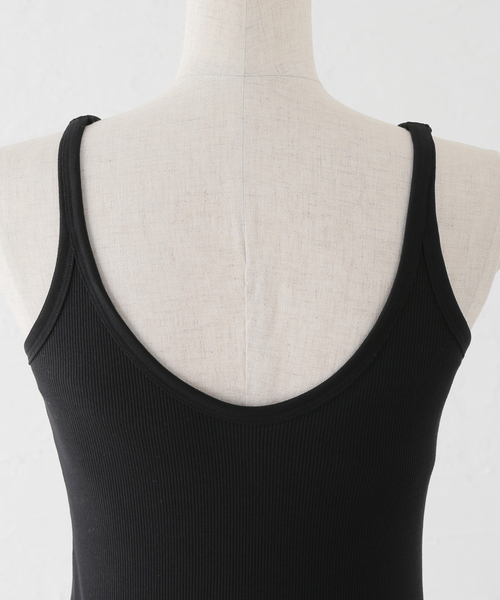 Spick & Span（スピックアンドスパン）の「《追加》カップ付きキャミソール 2（インナーウェア/肌着・レディース・チャコールグレー/アイボリー/ブラック/ベージュ・38/36/34）」の11枚目の写真