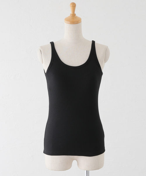 Spick & Span（スピックアンドスパン）の「《追加》カップ付きキャミソール 2（インナーウェア/肌着・レディース・チャコールグレー/アイボリー/ブラック/ベージュ・38/36/34）」の18枚目の写真