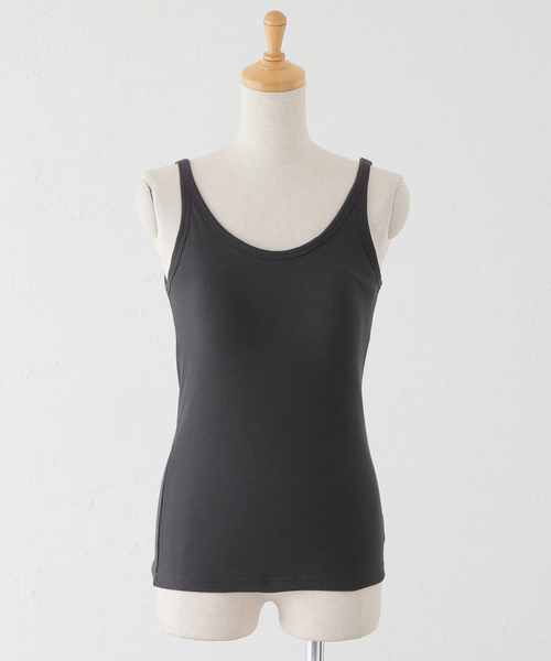 Spick & Span（スピックアンドスパン）の「《追加》カップ付きキャミソール 2（インナーウェア/肌着・レディース・チャコールグレー/アイボリー/ブラック/ベージュ・38/36/34）」の20枚目の写真