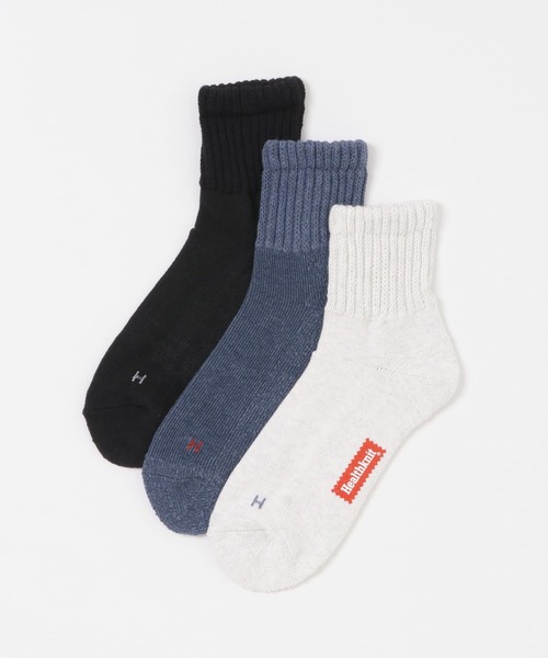 ITEMS URBANRESEARCH(アイテムズ アーバンリサーチ)の「Healthknit シンカーミドルソックス3P(ソックス/靴下・メンズ・その他1・-)」の1枚目の写真