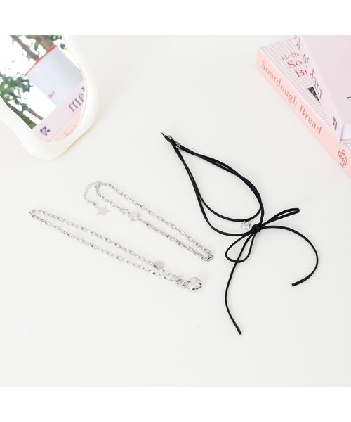 algy（アルジー）の「リボンチョーカー（その他雑貨・キッズ・ブラック・FREE）」の4枚目の写真