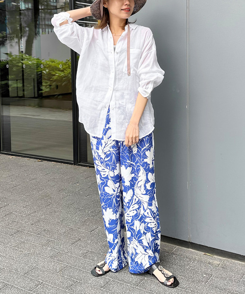 JOURNAL STANDARD relume（ジャーナルスタンダード　レリューム）の「《追加》手洗い可 / ラミーオーバーサイズシャツ（シャツ/ブラウス・レディース・ホワイト/ブラック/ブラウン系その他/ライトブルー/ピンク系その他・FREE）」の17枚目の写真