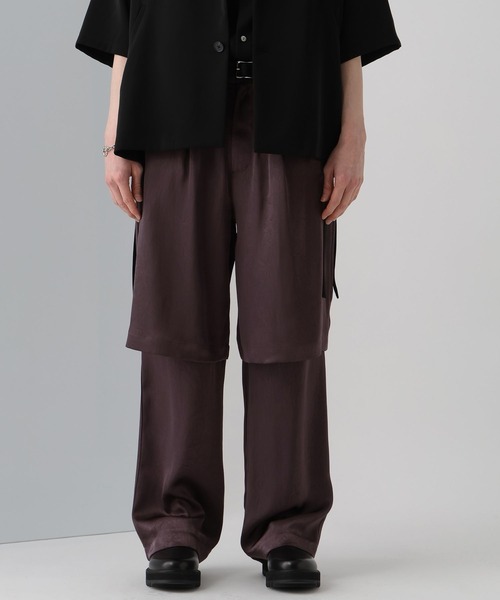 HARE（ハレ）の「2WAYレイヤードパンツ(HARE)（その他パンツ・メンズ・ブラック/パープル・FREE）」の10枚目の写真