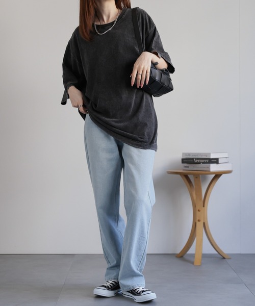 CREARE -LINO-（クレアーレリノ）の「ドローコードドルマンシルエットTシャツ（Tシャツ/カットソー・メンズ・ブラック/ホワイト/チャコールグレー・M/L）」の12枚目の写真