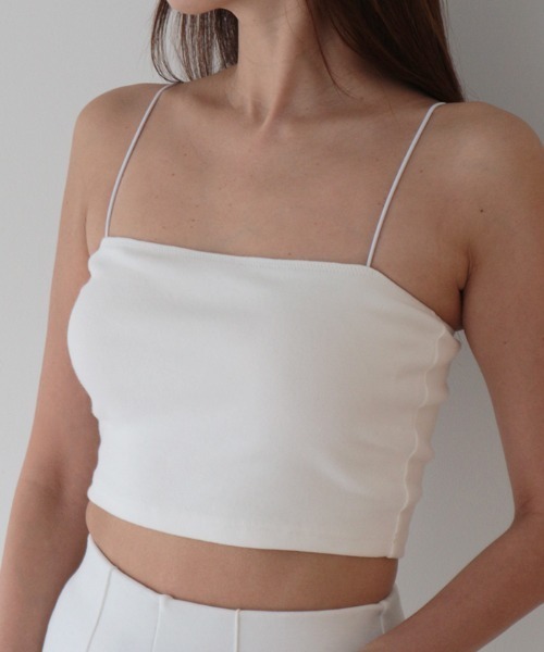 AMBIENT(アンビエント)の「カップインキャミソール(キャミソール・レディース・ホワイト/アイボリー/ブラック・FREE)」の2枚目の写真