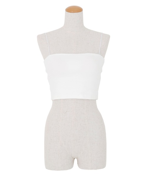 AMBIENT(アンビエント)の「カップインキャミソール(キャミソール・レディース・ホワイト/アイボリー/ブラック・FREE)」の4枚目の写真