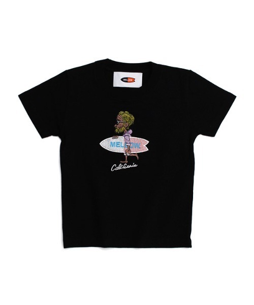 MELLOW(メロー)の「Mr.MARVIE MINI TEE(Tシャツ/カットソー・キッズ・ホワイト/グリーン/ピンク/ブラック・90cm/110cm/130cm/150cm)」の3枚目の写真