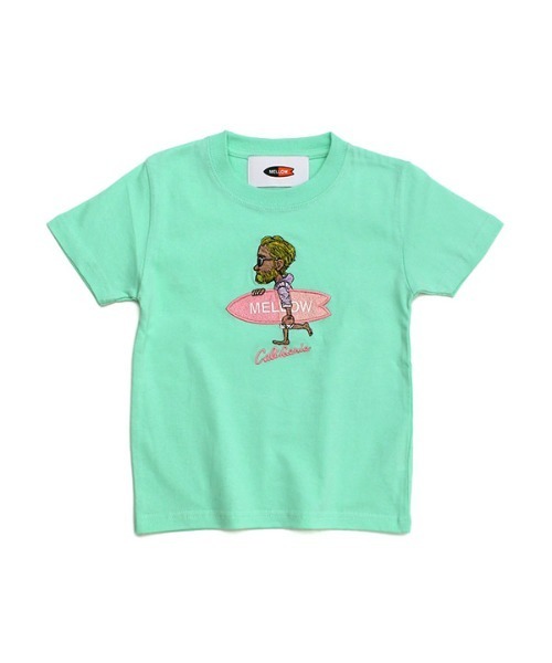MELLOW(メロー)の「Mr.MARVIE MINI TEE(Tシャツ/カットソー・キッズ・ホワイト/グリーン/ピンク/ブラック・90cm/110cm/130cm/150cm)」の6枚目の写真