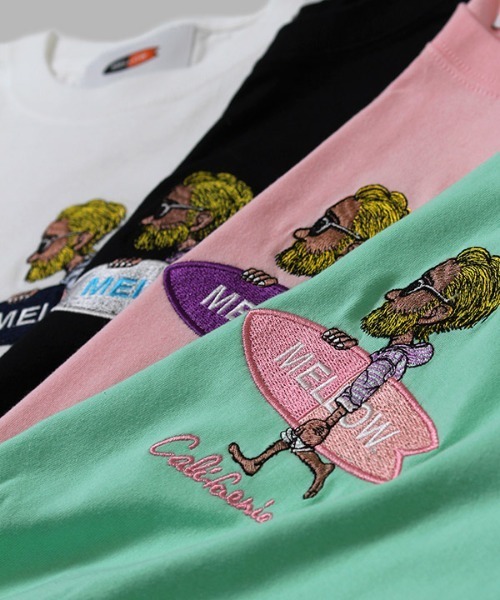 MELLOW(メロー)の「Mr.MARVIE MINI TEE(Tシャツ/カットソー・キッズ・ホワイト/グリーン/ピンク/ブラック・90cm/110cm/130cm/150cm)」の5枚目の写真