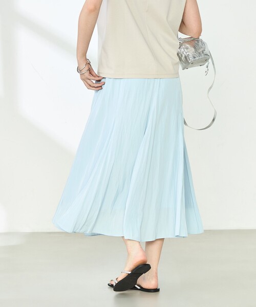 NOLLEY’S(ノーリーズ)の「ウォッシャブル割繊フレアスカート(スカート・レディース・オフホワイト/サックスブルー/ネイビー・36/38)」の13枚目の写真