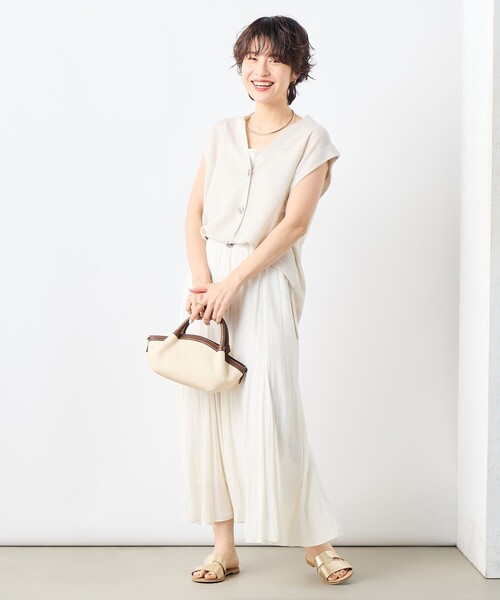 NOLLEY'S ノーリーズ ストレッチツイル フレアスカート ミモレ丈 NOLLEY'S スカート ストレッチツイルフレアースカート