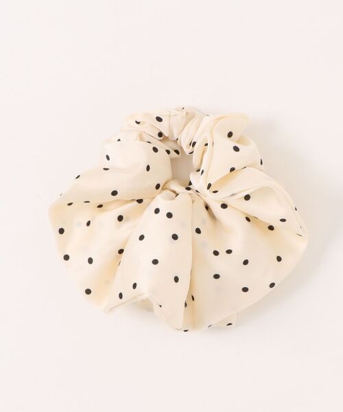 IMARI（イマリ）の「【 IMARI / イマリ 】 ドット ダブルフリル シュシュ（シュシュ・レディース・ホワイト/ブラック・FREE）」の4枚目の写真