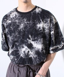 【GLOSTER/グロスター】タイダイ染め 天竺 クルーネック ショートスリーブTシャツ