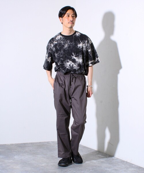 GLOSTER(グロスター)の「【GLOSTER/グロスター】タイダイ染め 天竺 クルーネック ショートスリーブTシャツ(Tシャツ/カットソー・メンズ・ブラック/ネイビー・M/L/XL)」の13枚目の写真
