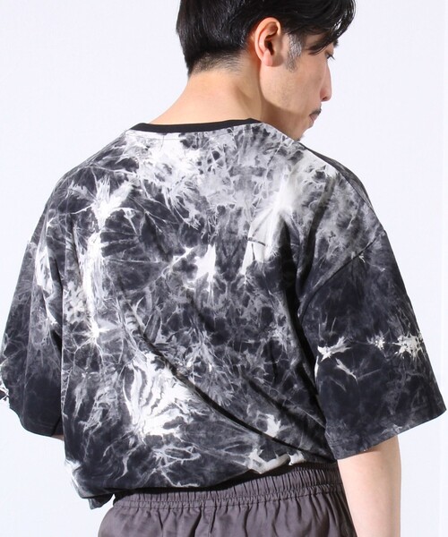 GLOSTER(グロスター)の「【GLOSTER/グロスター】タイダイ染め 天竺 クルーネック ショートスリーブTシャツ(Tシャツ/カットソー・メンズ・ブラック/ネイビー・M/L/XL)」の15枚目の写真