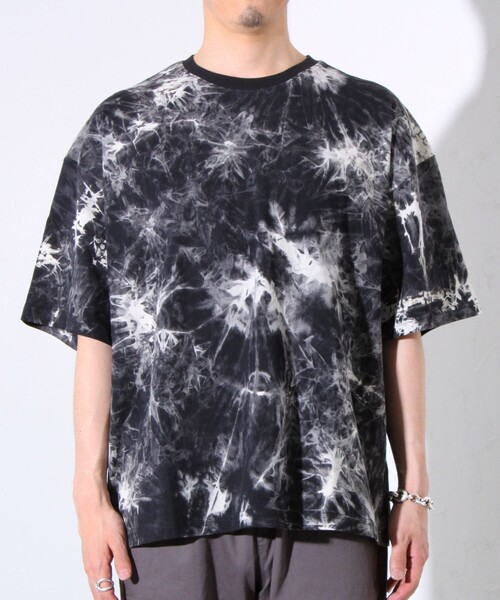 GLOSTER(グロスター)の「【GLOSTER/グロスター】タイダイ染め 天竺 クルーネック ショートスリーブTシャツ(Tシャツ/カットソー・メンズ・ブラック/ネイビー・M/L/XL)」の16枚目の写真