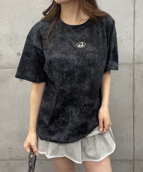 ROGER AND RAW（ロジャーアンドロウ）の「プレート付きラメビックTシャツ（Tシャツ/カットソー・レディース・ホワイト/ブラック/ピンク・LARGE/MEDIUM/SMALL）」の11枚目の写真