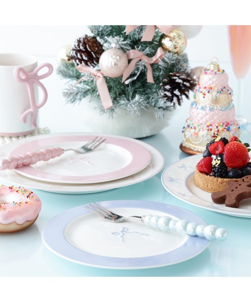 リボン プレート S ブルー（食器）｜Francfranc（フランフラン）の