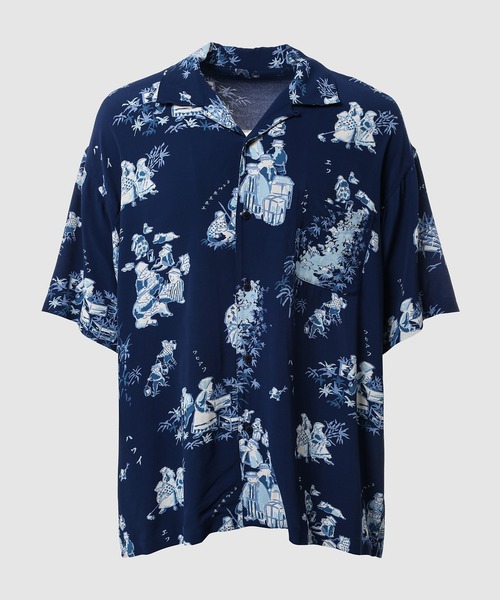 PORTER CLASSIC(ポータークラシック)の「ALOHA SHIRT HAWAIIAN HISTORY(シャツ/ブラウス・メンズ・レッド/ネイビー/イエロー/グレー・L/M)」の3枚目の写真