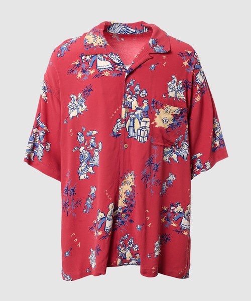 PORTER CLASSIC(ポータークラシック)の「ALOHA SHIRT HAWAIIAN HISTORY(シャツ/ブラウス・メンズ・レッド/ネイビー/イエロー/グレー・L/M)」の1枚目の写真