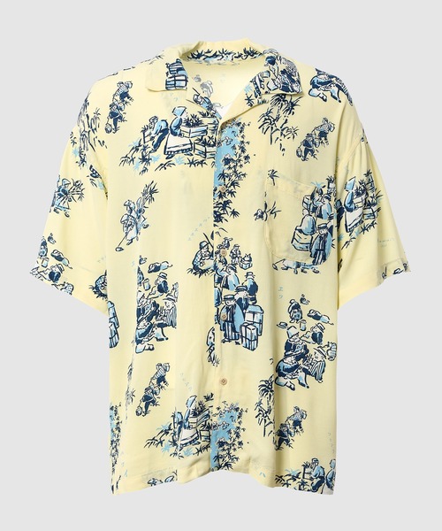 PORTER CLASSIC(ポータークラシック)の「ALOHA SHIRT HAWAIIAN HISTORY(シャツ/ブラウス・メンズ・レッド/ネイビー/イエロー/グレー・L/M)」の4枚目の写真