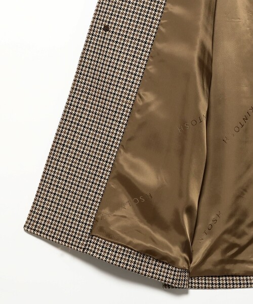 Mackintosh（マッキントッシュ）の「【別注】MACKINTOSH / BALFIELD ウール ガンクラブチェック ラグランスリーブ バルカラーコート（その他アウター・メンズ・ブラウン系その他5・40/38/36/34）」の6枚目の写真