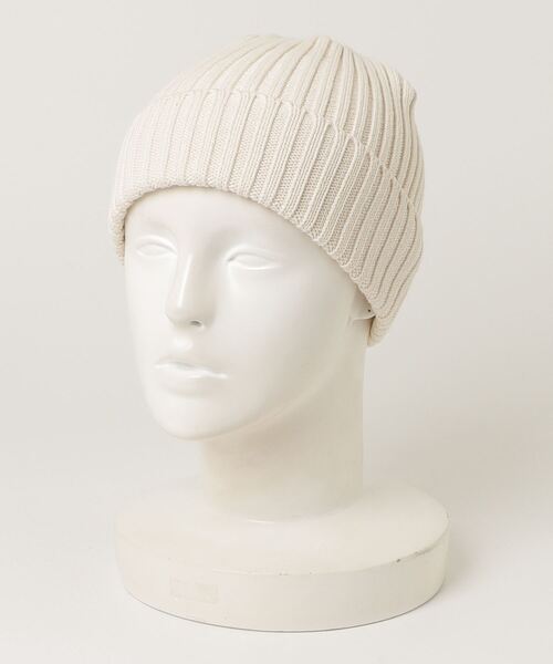 KIJIMA TAKAYUKI(キジマ タカユキ)の「KIJIMA TAKAYUKI / COTTON WATCH CAP(キャップ・メンズ・チャコールグレー/ライトグリーン/ブルー/オフホワイト・FREE)」の2枚目の写真