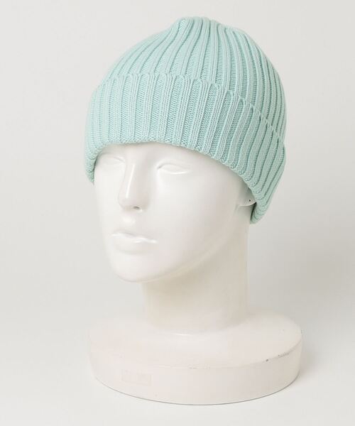 KIJIMA TAKAYUKI(キジマ タカユキ)の「KIJIMA TAKAYUKI / COTTON WATCH CAP(キャップ・メンズ・チャコールグレー/ライトグリーン/ブルー/オフホワイト・FREE)」の1枚目の写真