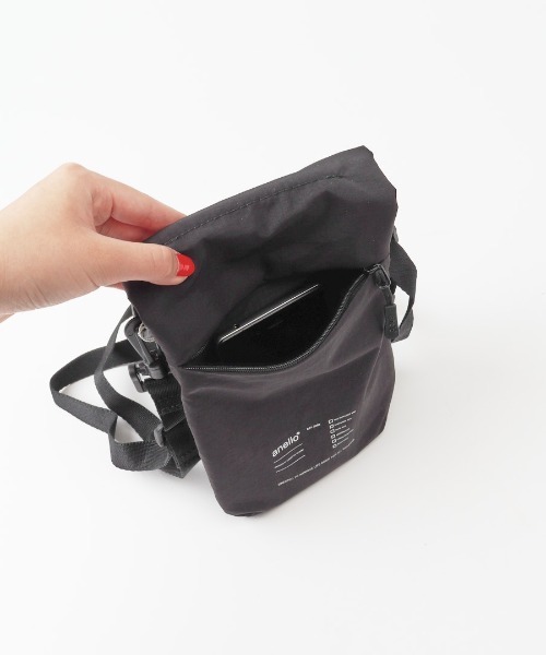 anello（アネロ）の「anello ガイド ミニショルダー（ショルダーバッグ・レディース・ブラック/オリーブ/ネイビー・FREE）」の4枚目の写真