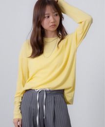 シアー」に該当するTシャツ/カットソー（イエロー/黄色系
