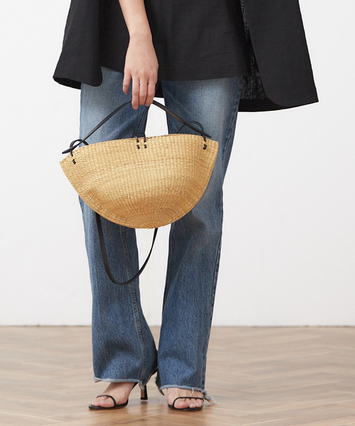 INES BRESSAND MEDIUME WALNUT ショルダーバッグ セール】INES BRESSAND MEDIUME WALNUT ショルダーバッグ（かご