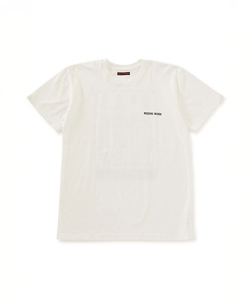 BLUE BLUE(ブルーブルー)の「SQUARE YOUR HAT Tシャツ(Tシャツ/カットソー・メンズ・ホワイト/ブラック・SMALL/LARGE/X-LARGE/MEDIUM)」の1枚目の写真