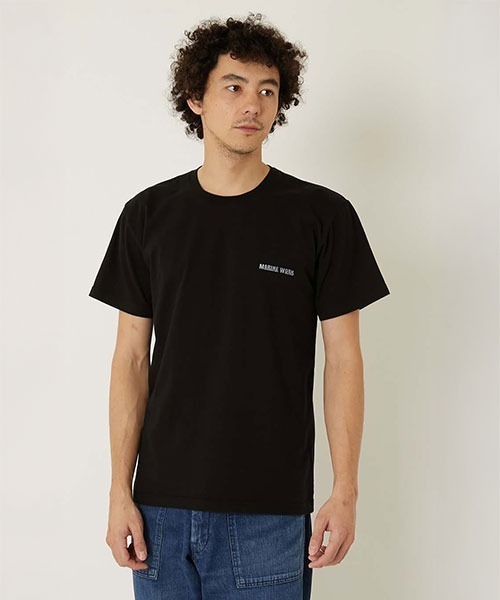 BLUE BLUE(ブルーブルー)の「SQUARE YOUR HAT Tシャツ(Tシャツ/カットソー・メンズ・ホワイト/ブラック・SMALL/LARGE/X-LARGE/MEDIUM)」の9枚目の写真