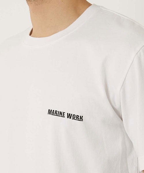 BLUE BLUE(ブルーブルー)の「SQUARE YOUR HAT Tシャツ(Tシャツ/カットソー・メンズ・ホワイト/ブラック・SMALL/LARGE/X-LARGE/MEDIUM)」の6枚目の写真