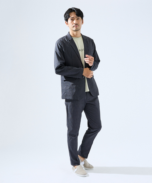 ABAHOUSE GRAY(アバハウスグレイ)の「【セットアップ対応】吸水速乾 リネンライク ジャケット / サマージャケット(テーラードジャケット・メンズ・ネイビー/モカ/チャコールグレー/ブルー・44/46/48/50)」の21枚目の写真