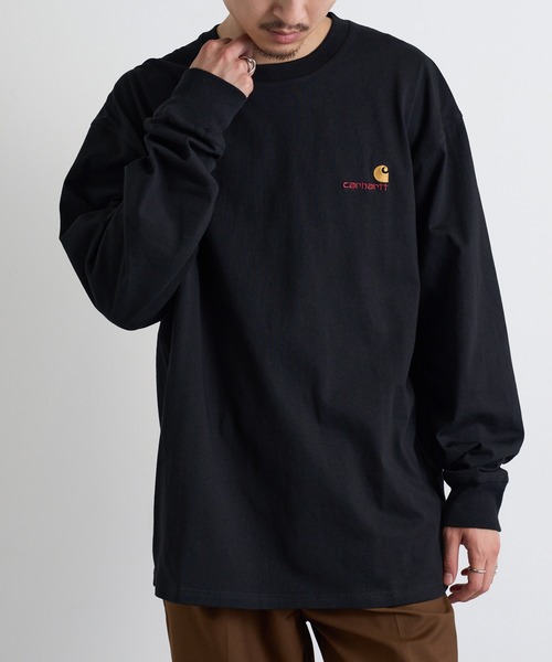 ★ドイツ発*carhartt WIP*新作*Basics Script 長袖Tシャツ/BL★ ☆ドイツ発*carhartt WIP*新作*Basics Script 長袖Tシャツ/GN