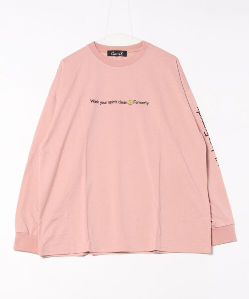 ARCHIVER（アーカイバ）の「【Bk】天竺　プリントTシャツ（Tシャツ/カットソー・メンズ・ベージュ/ホワイト/ピンク/ブラック・LARGE/MEDIUM）」の4枚目の写真