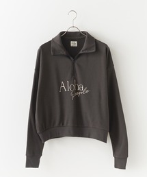 ALOHA PEOPLE/アロハピープル ハーフZIPスウェット トレーナー