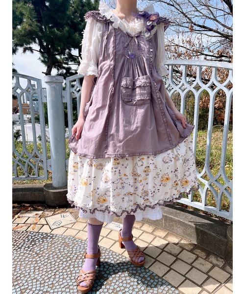 PINK HOUSE（ピンクハウス）の「パンジーコサージュ使いソフトオーガンジーリボンコサージュ（ブローチ/コサージュ・レディース・ブラック/オフホワイト/ミント/ラベンダー・フリー）」の17枚目の写真