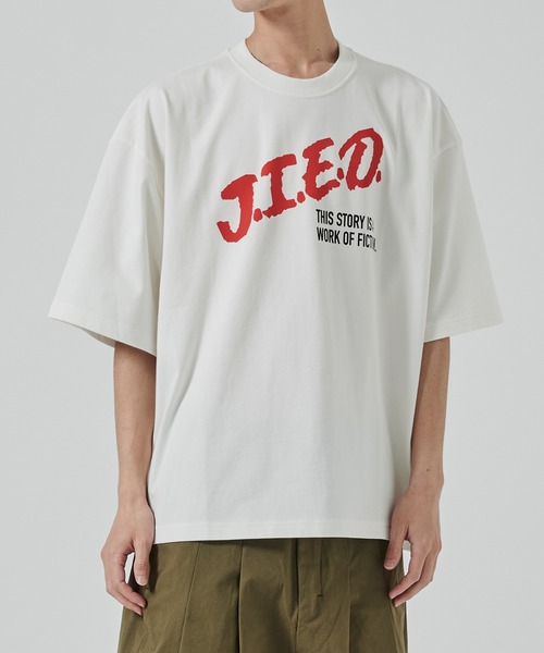Jieda（ジエダ）の「別注 OVER SIZE PRINT TEE（Tシャツ/カットソー・メンズ・ブラック/ホワイト・FREE）」の2枚目の写真