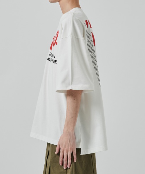 Jieda（ジエダ）の「別注 OVER SIZE PRINT TEE（Tシャツ/カットソー・メンズ・ブラック/ホワイト・FREE）」の6枚目の写真